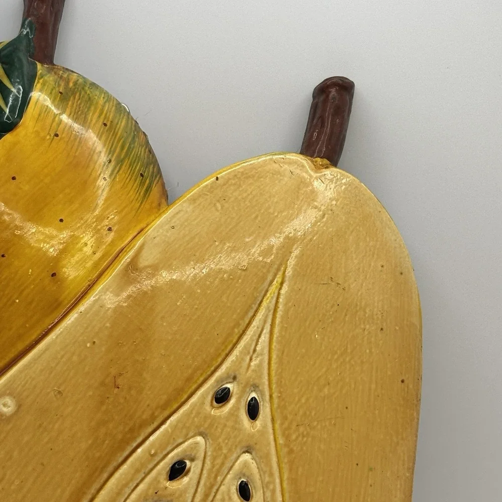 Vintage American Trading Imports 3D Pear Wall Décor Plaque Art Fruit Kitchen